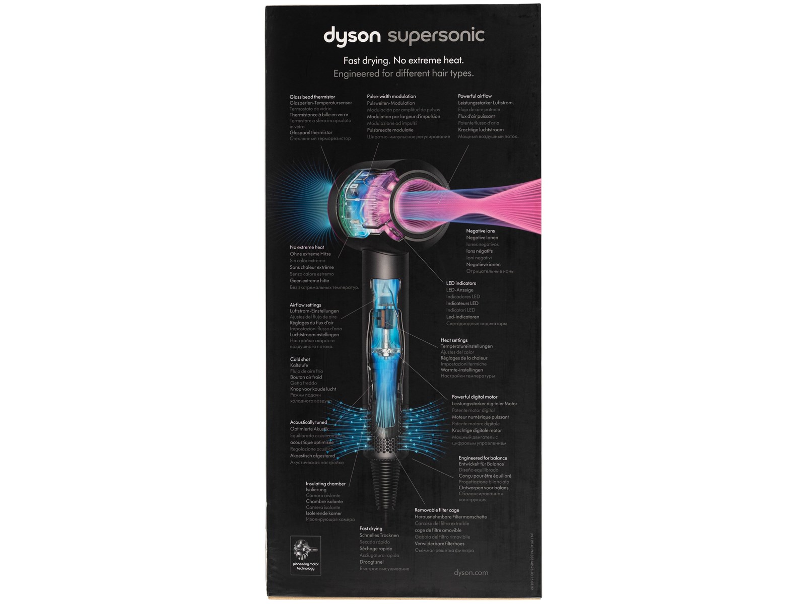 Dyson Hårtørrer Supersonic HD07 - Nickel/Copper – Image 3
